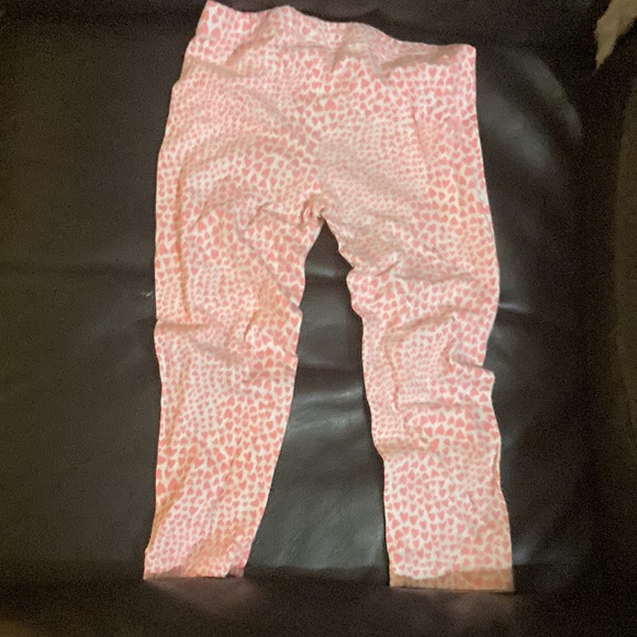 Carters 6/6x white with pink hearts, leggings girls - Picture 2 of 3